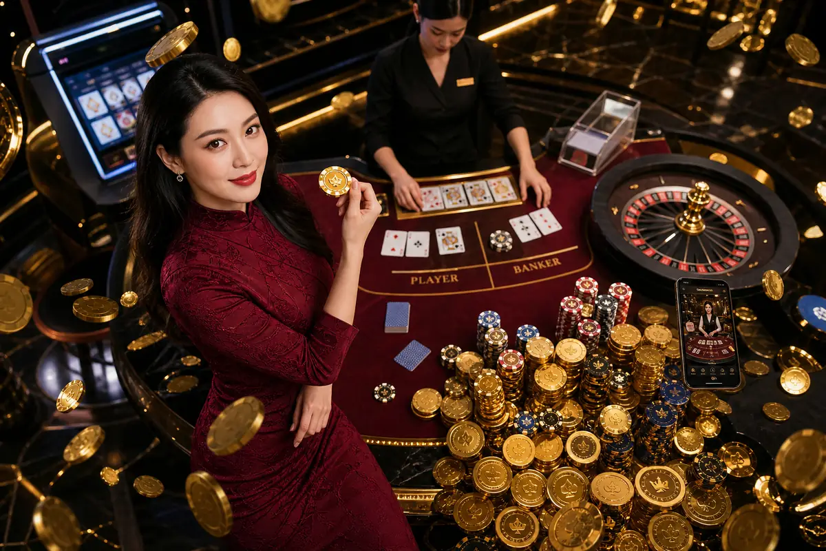 71cuci Casino dealer langsung baccarat meja